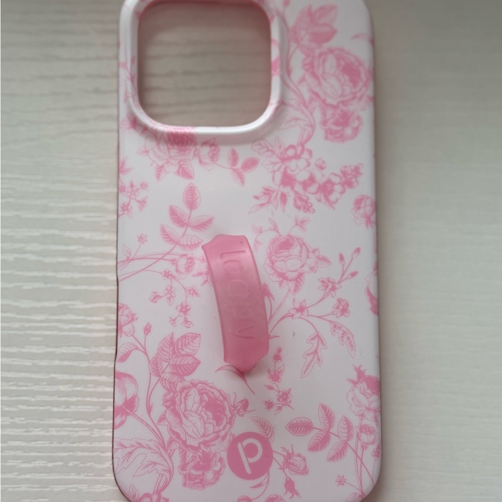 Loopy Case Pink Floral iPhone Case with Pink Loopy Strap